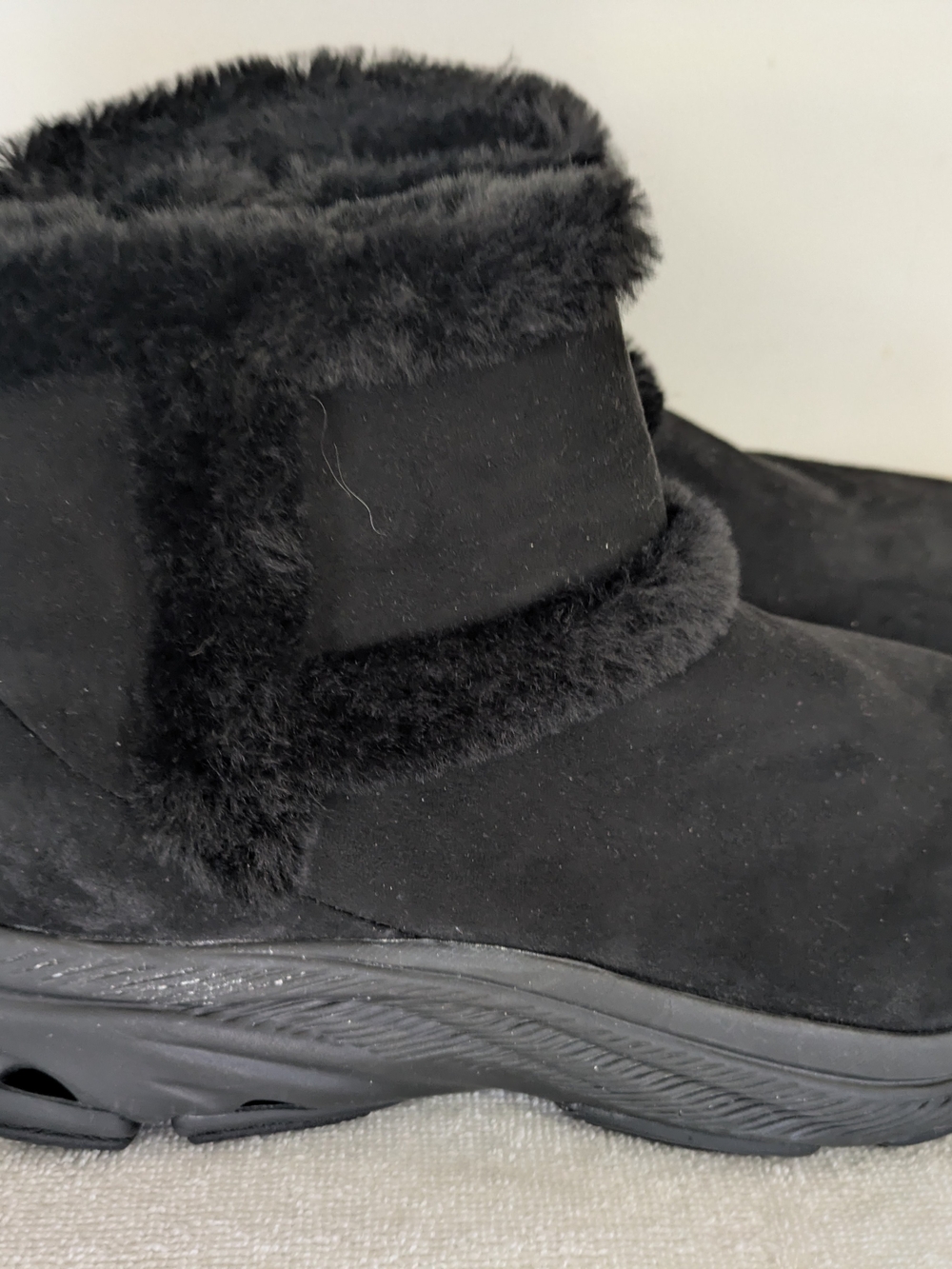 Women’s Black Faux Fur Ankle Booties